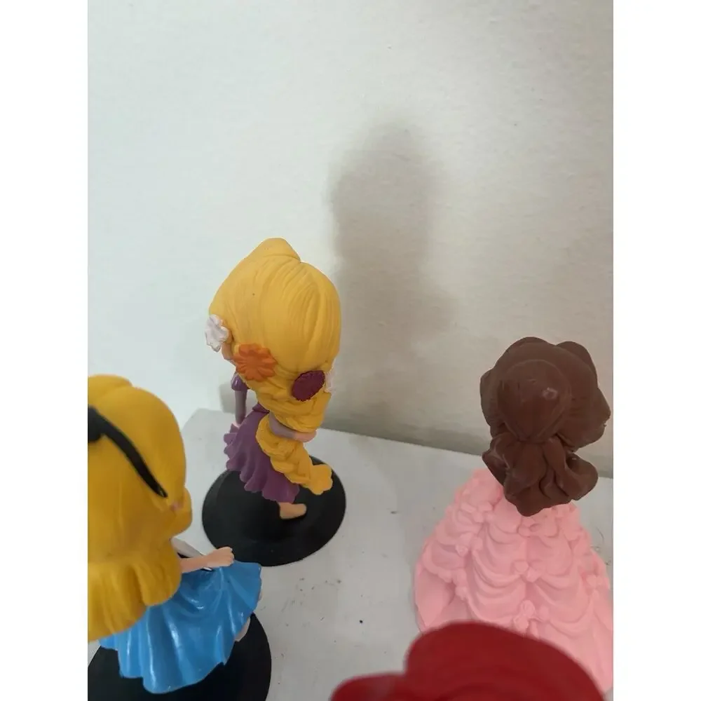 Disney Characters Firgues Lot Of 4 Alice, Ariel, Rapunzel and Belle